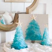 DIY Sea glass Christmas Tree Three Ways artsychicksrule-1