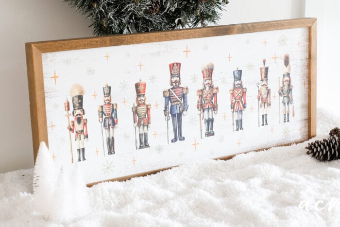 Nutcracker Christmas Sign