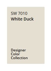 white duck color chip