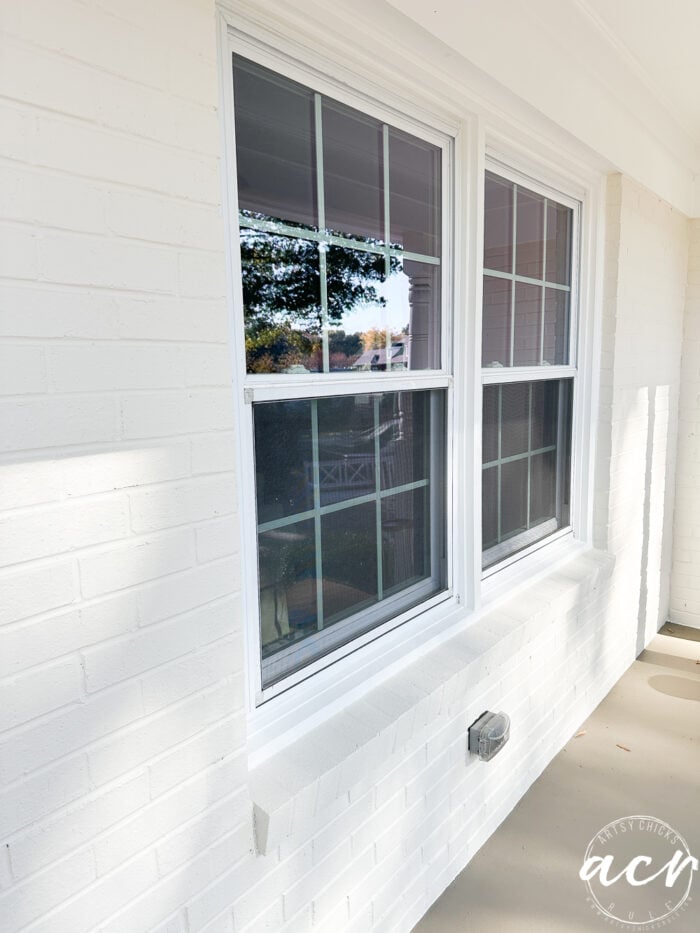 warm white white duck paint with white windows