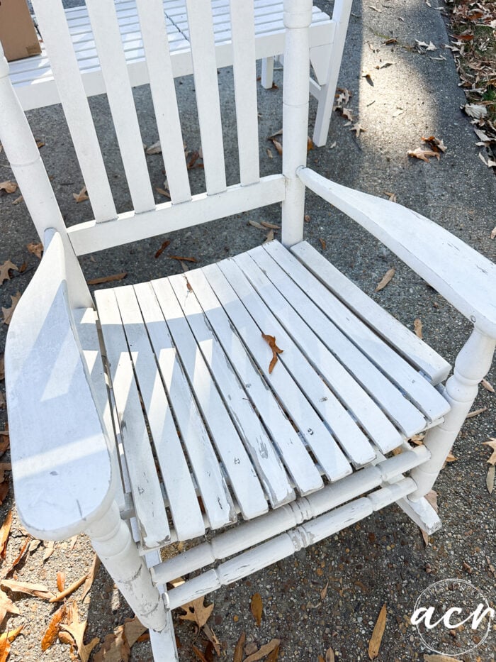 old white rocker