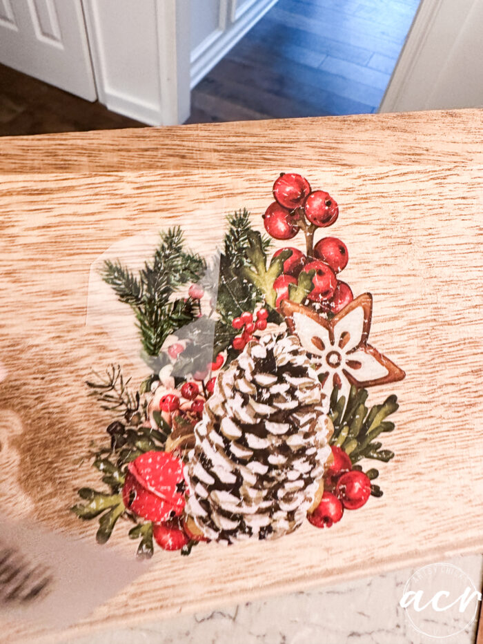 adding to a large transfer on other side of tray