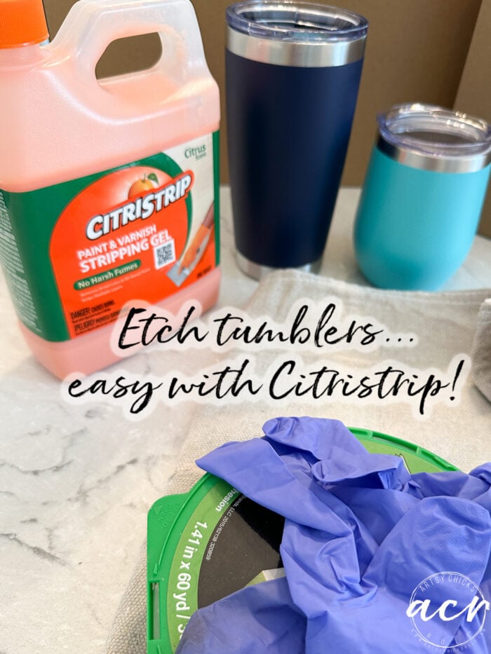 Citripsistrip, guantes y tazas