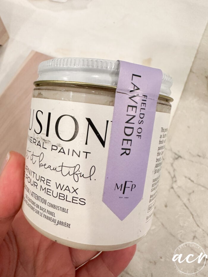 jar of lavender wax