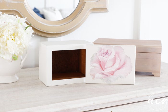 inside of white box