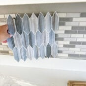 Update Backsplash with Vinyl Tile artsychicksrule-13
