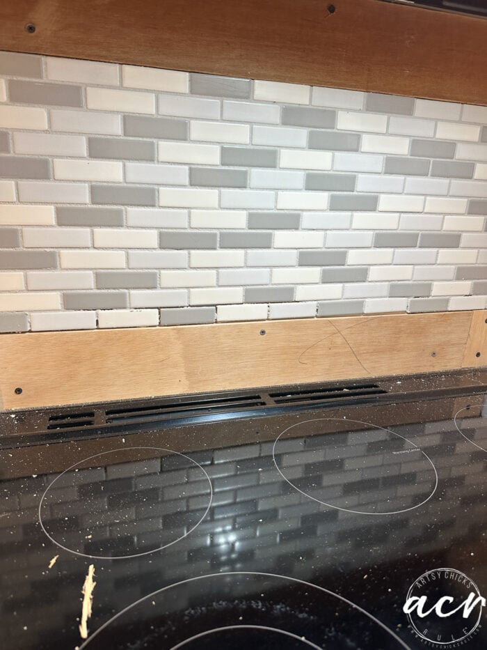 adding wood to fill in gapped areas