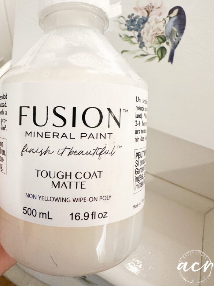 tough coat topcoat bottle