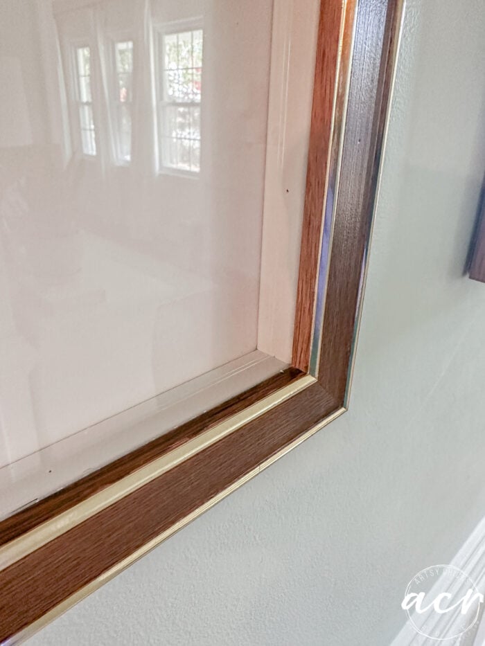 showing the sections of the frame