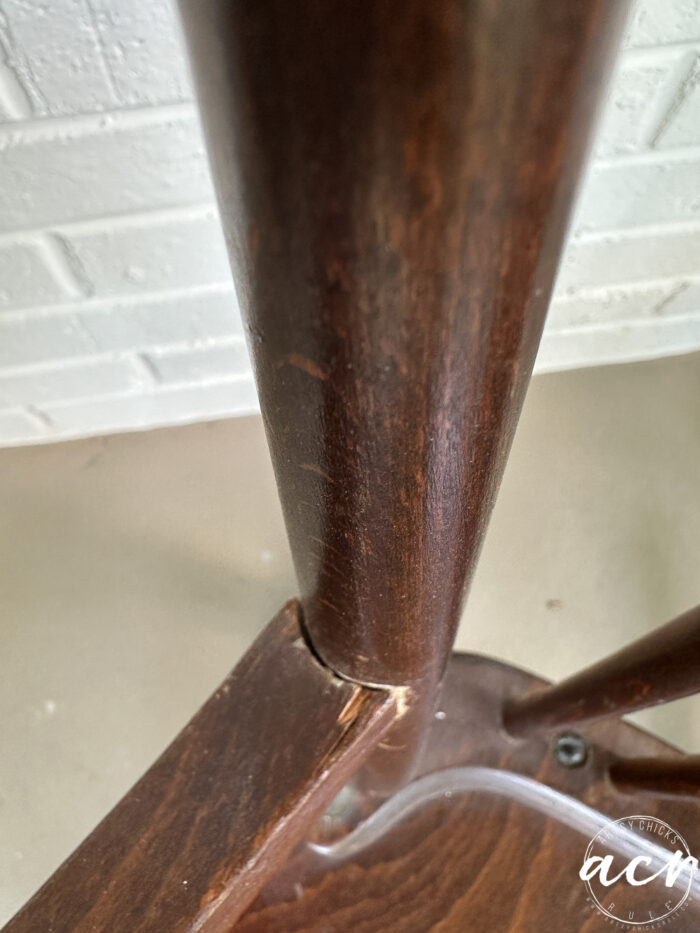 close up of repair needed