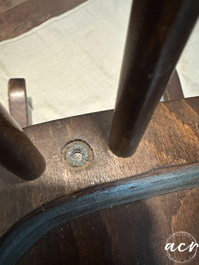 screw area dry rotted