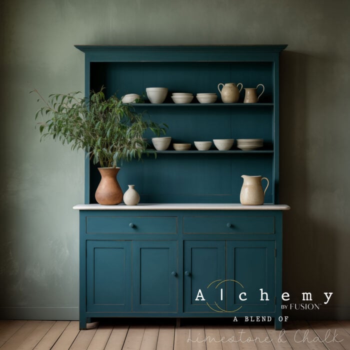 alchemy by fusion lagoon cabinet with hutch