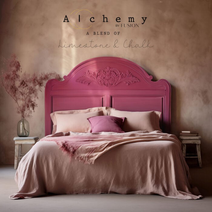 alchemy by fusion raspberry headboard