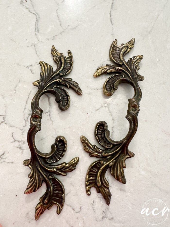 dark black and gold hardware 