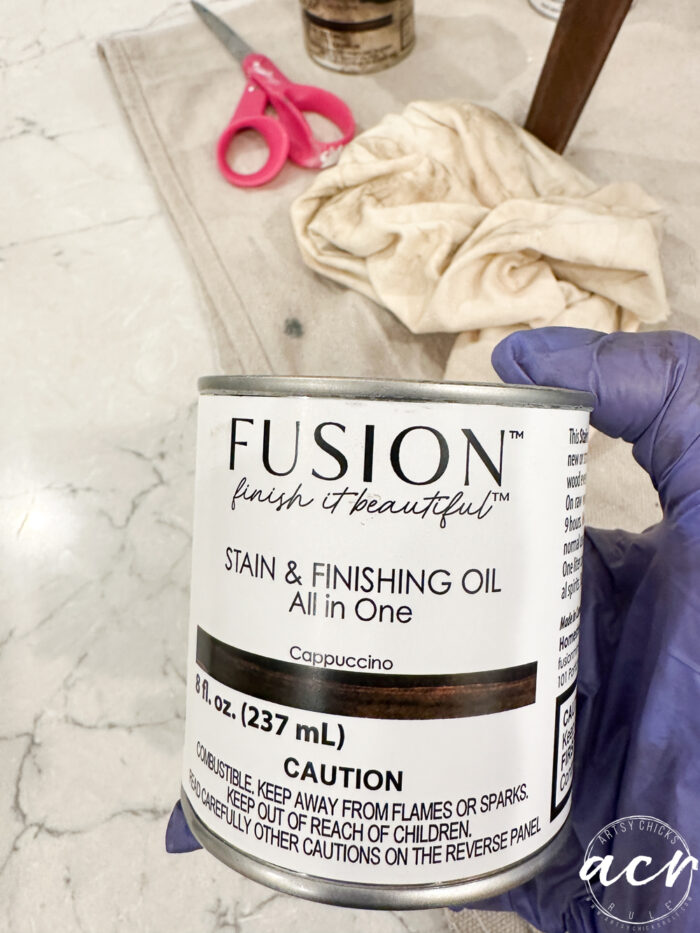 can of cappuccino stain