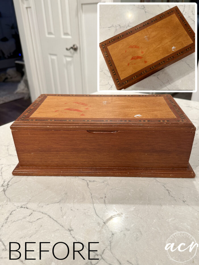 small wood box