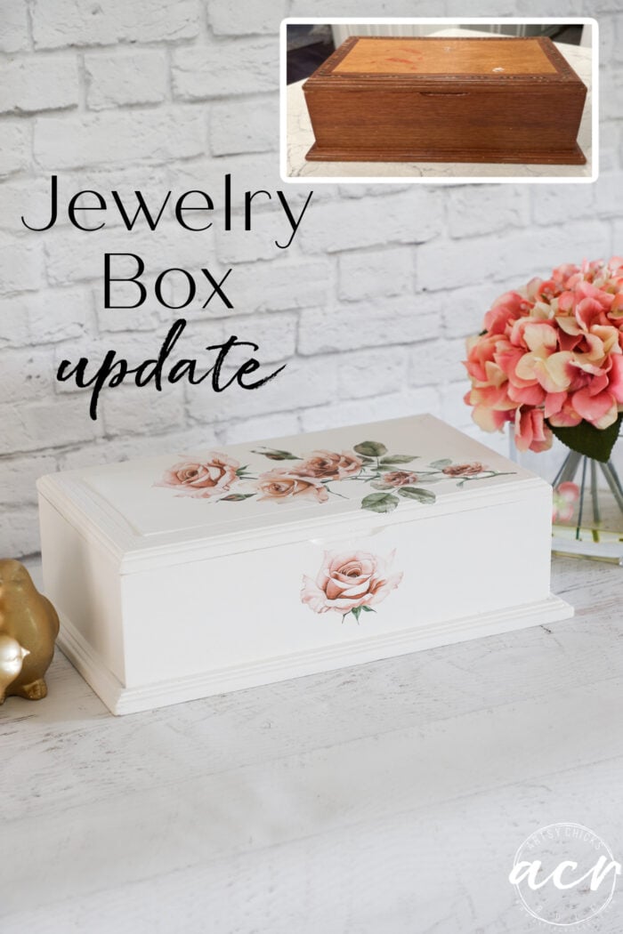 before and after of white box