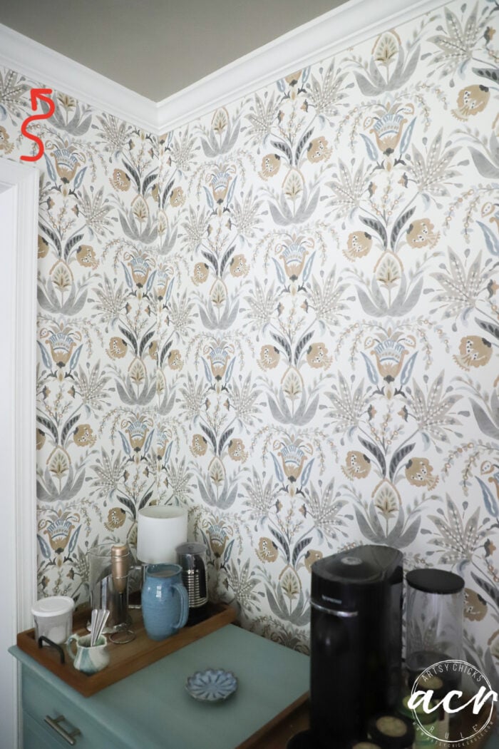 red mark showing where I should have ended it up