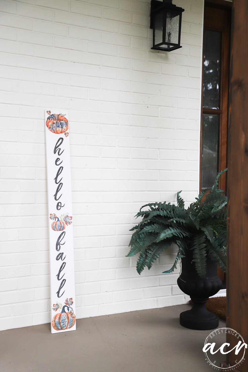 Hello Fall Porch Sign