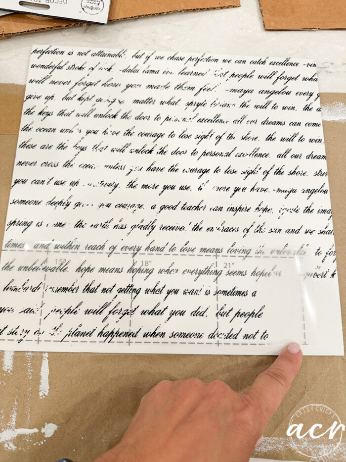 adding more transfer to bottom of print