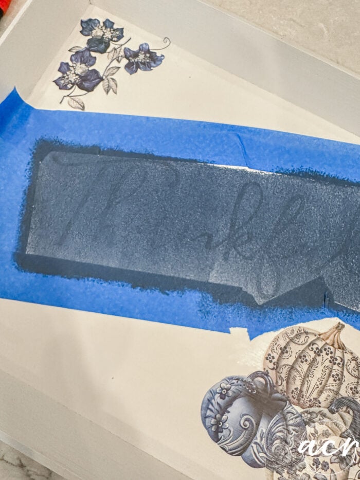 stencil painted finished