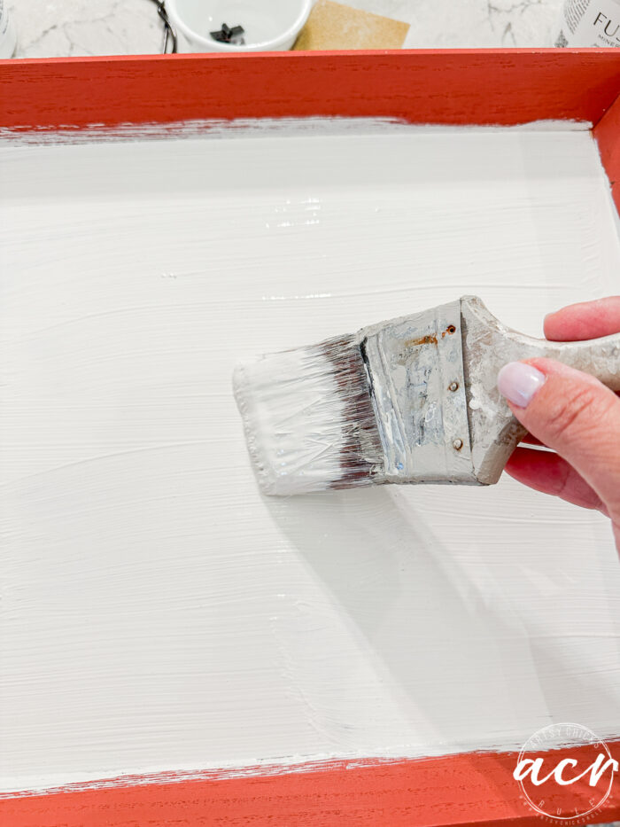 painting tray white