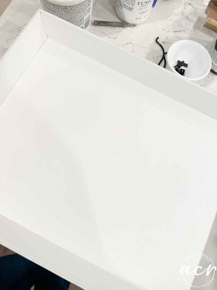 white tray on counter