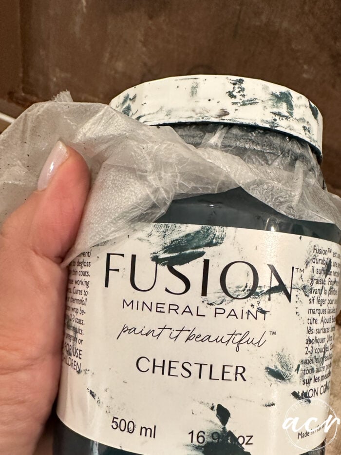 jar of chestler paint