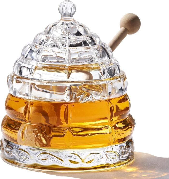 glass honey jar