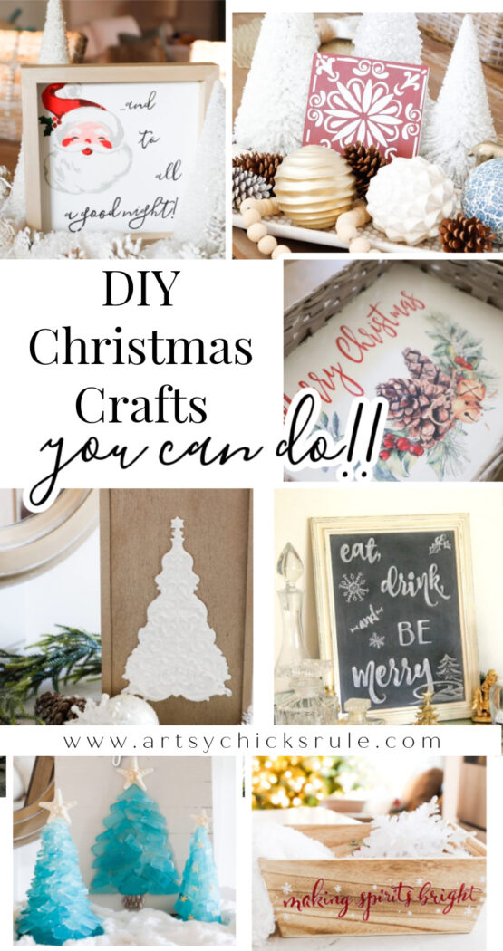DIY Christmas decor ideas you can do! Great for gifts and perfect for crafts with kids, too!