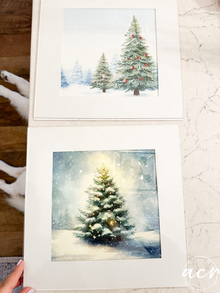 mat with new image and glass and puppy feet