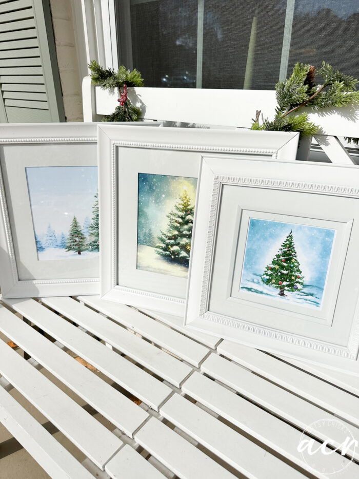 3 brand new pieces of holiday art complete!