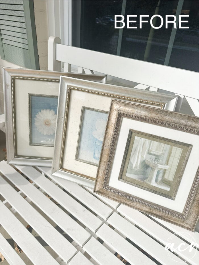 3 framed prints before