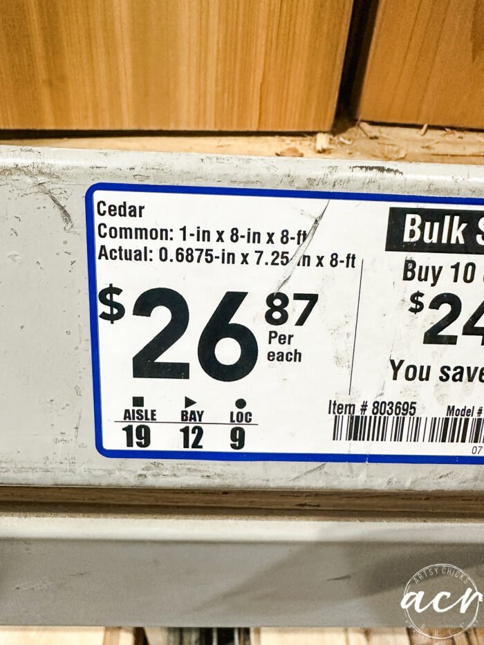 lowe's price tag