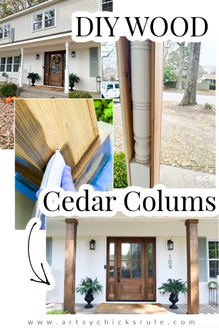 DIY Cedar Wood Porch Columns