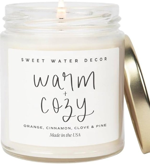 warm and cozy candle