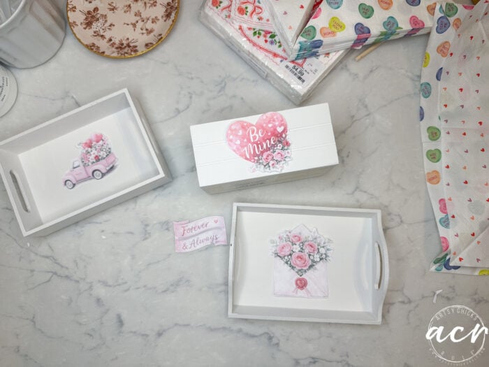 small wood boxes with valentines printables