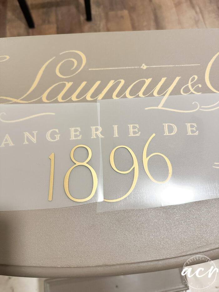 the large numbers attached just below transfer on top